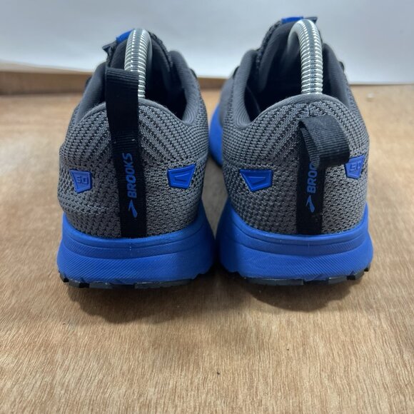 Brooks Revel 5 Men Size 8 Grey Blue Lace Up Athletic Running Shoes - Picture 4 of 9